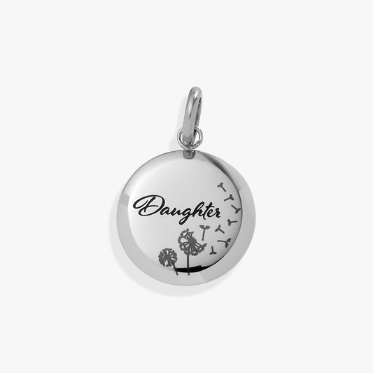 Daughter Dandelion Disc Charm
