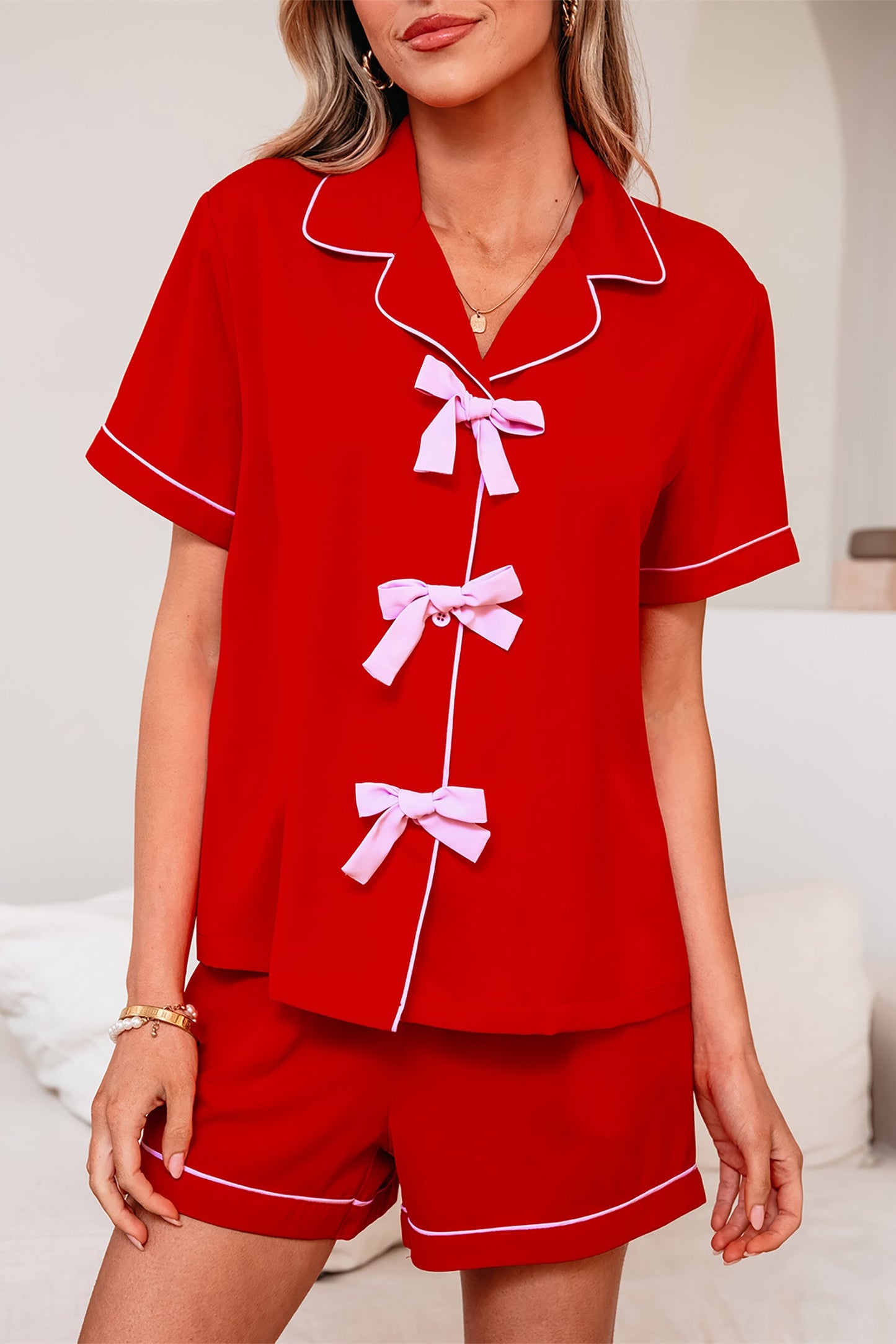 Elaina Silky 2pcs Pajama Set