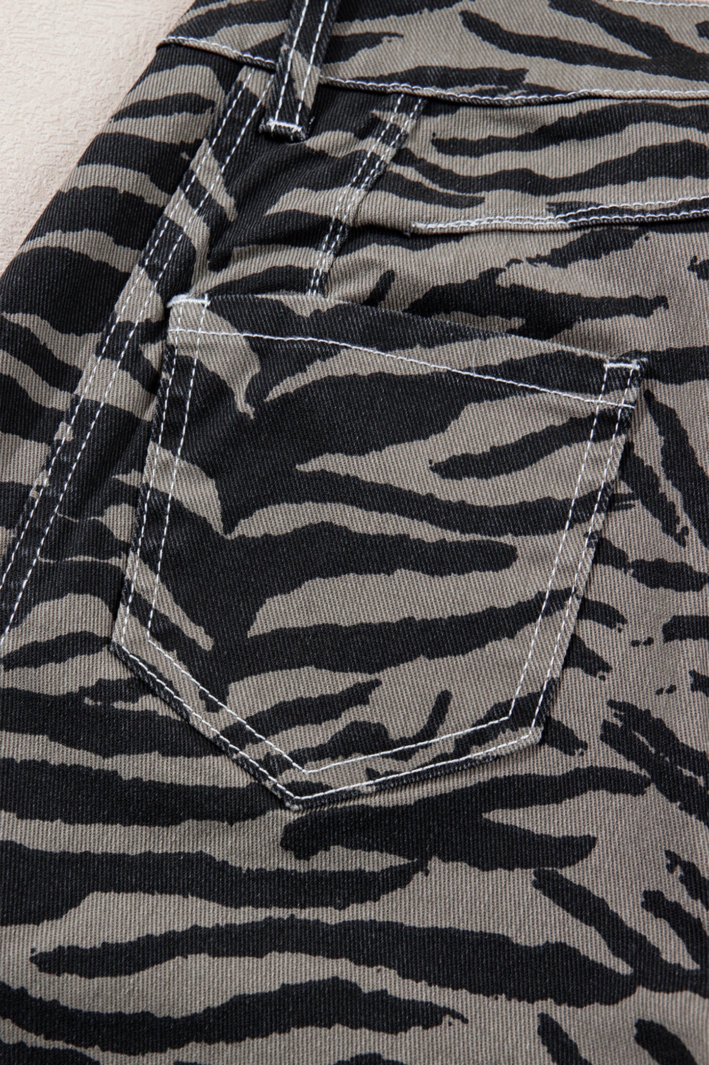 Hunter Printed Wide Leg Jeans