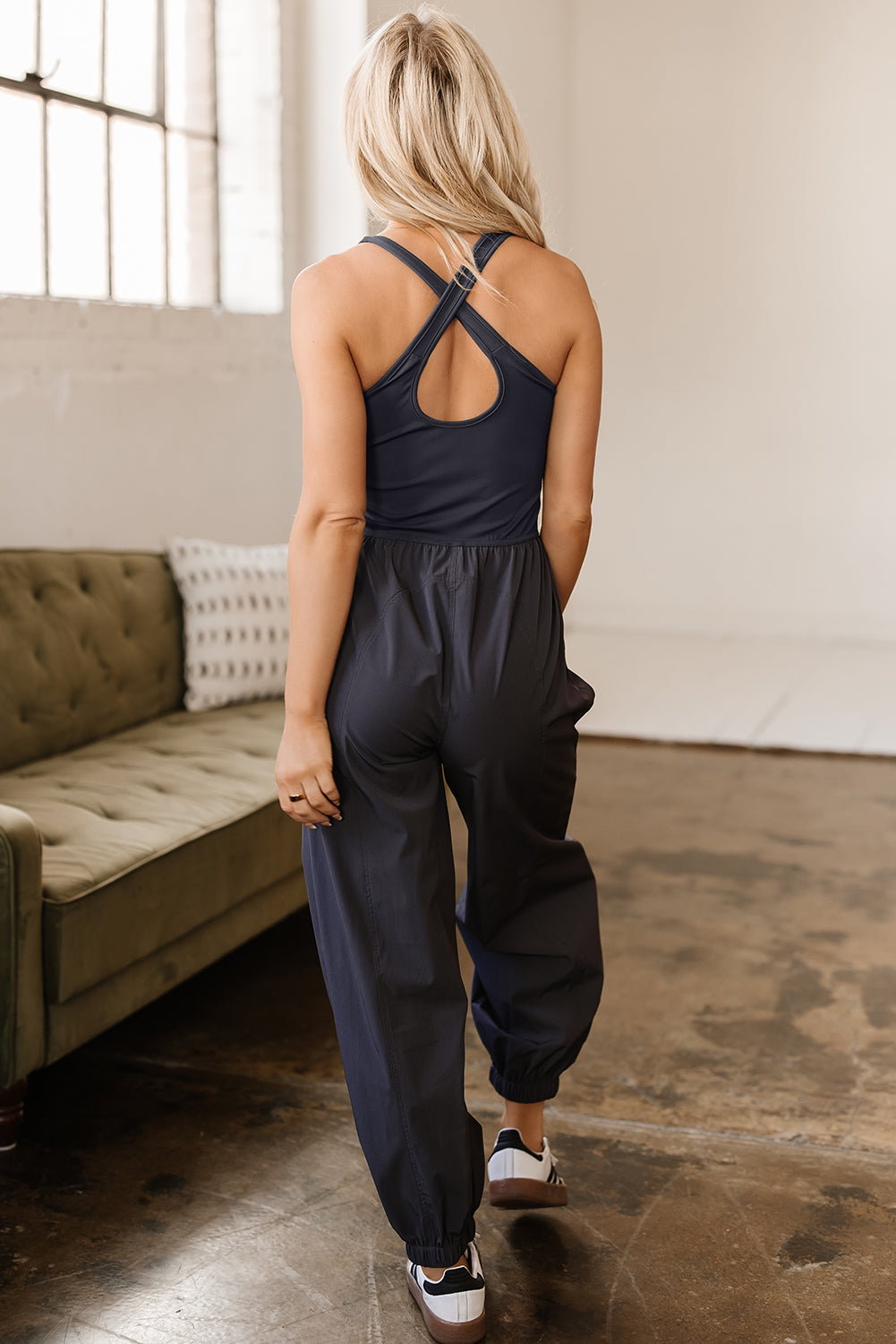 Avianna Back Cross Back Jogger Jumpsuit