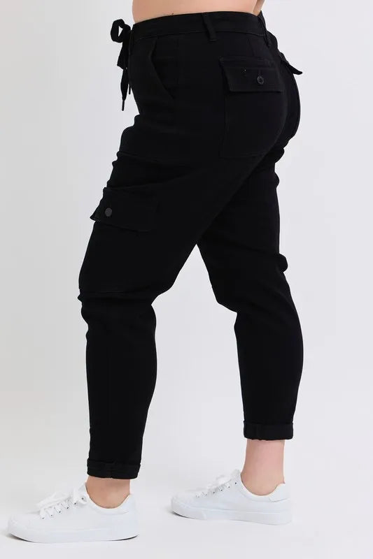 Judy Blue Full Size High Waist Cargo Cuffed Jogger