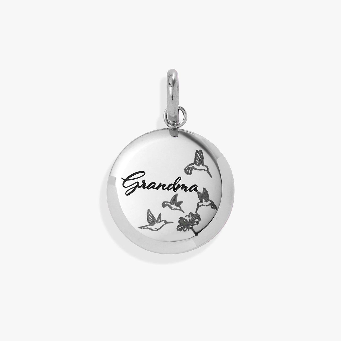Grandma Hummingbird Disc Charm