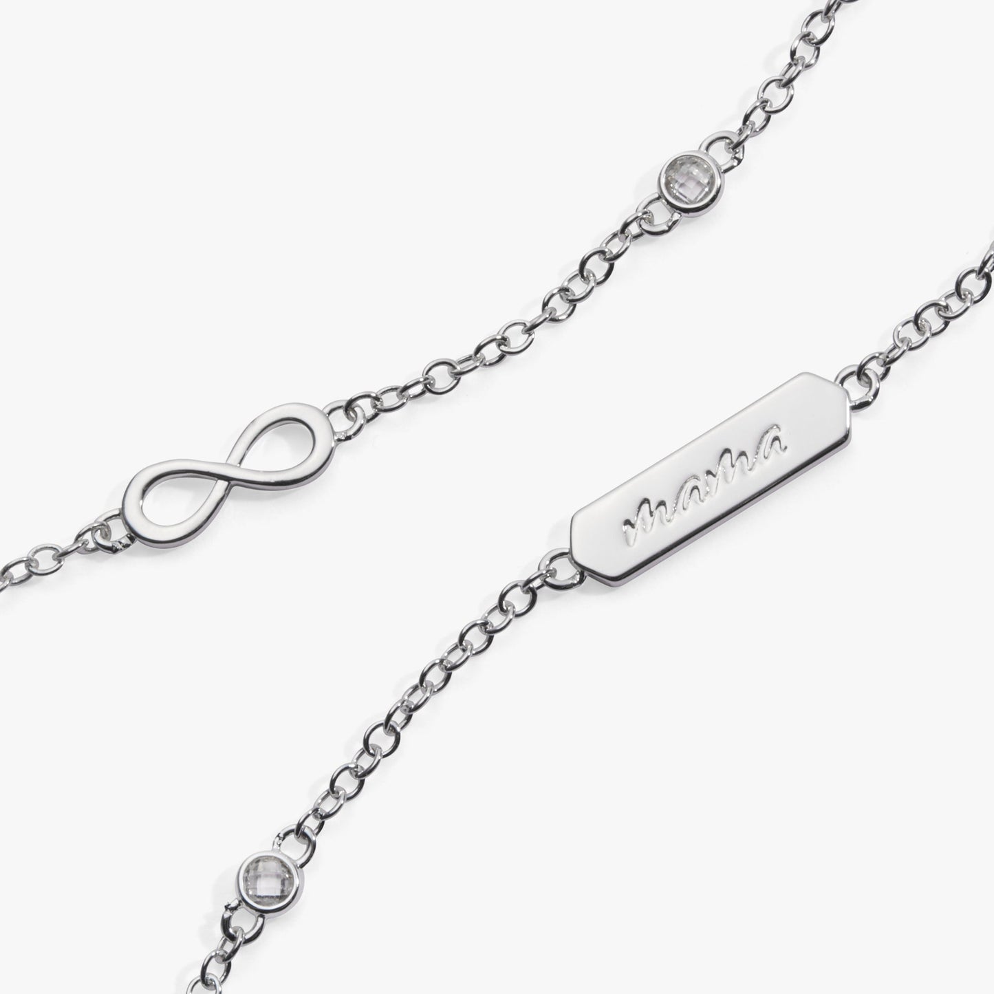 Mama Infinity Chain Double Strand Bracelet