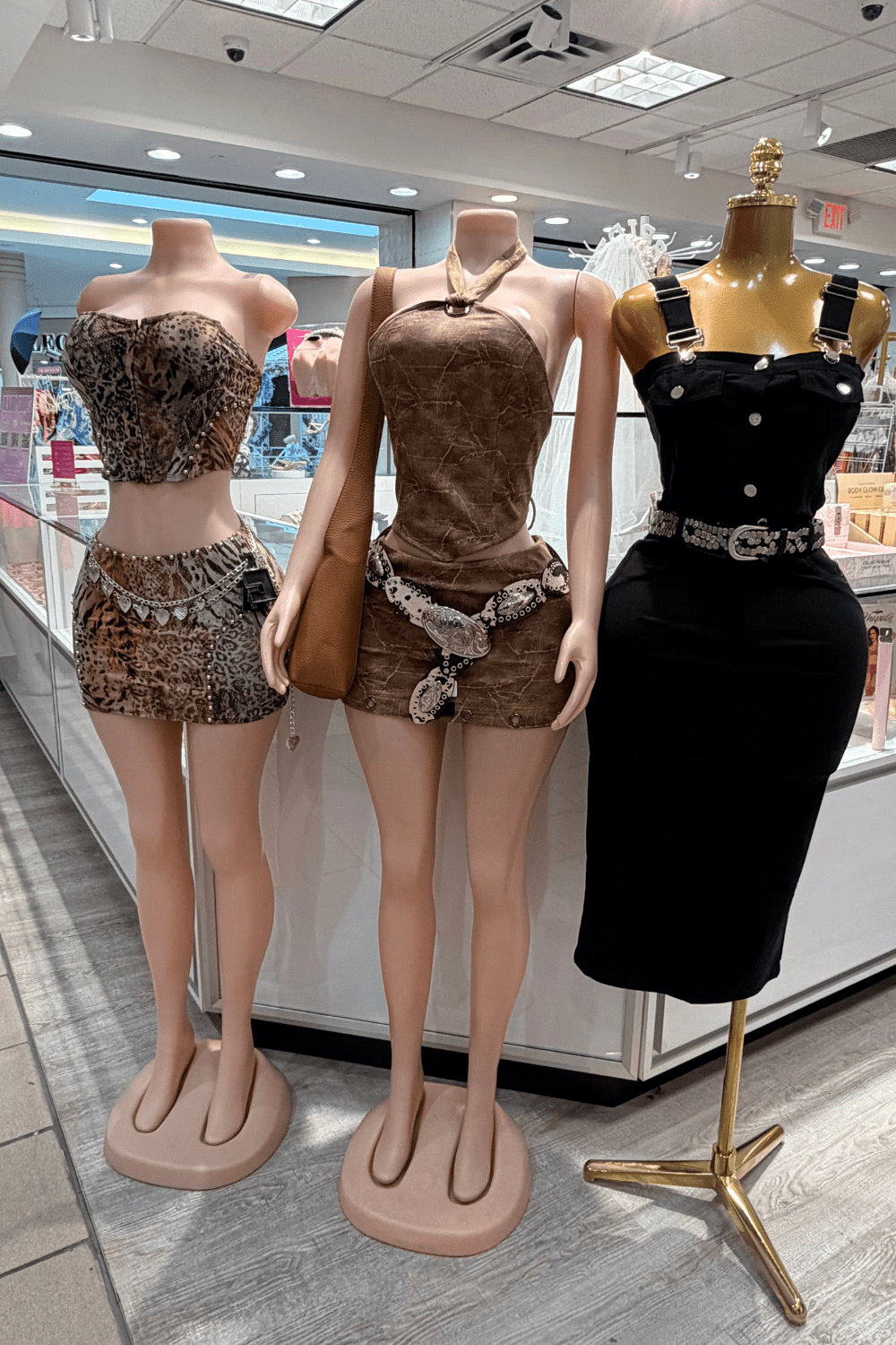 Midnight Rodeo Denim Crop Top & Skirt Set
