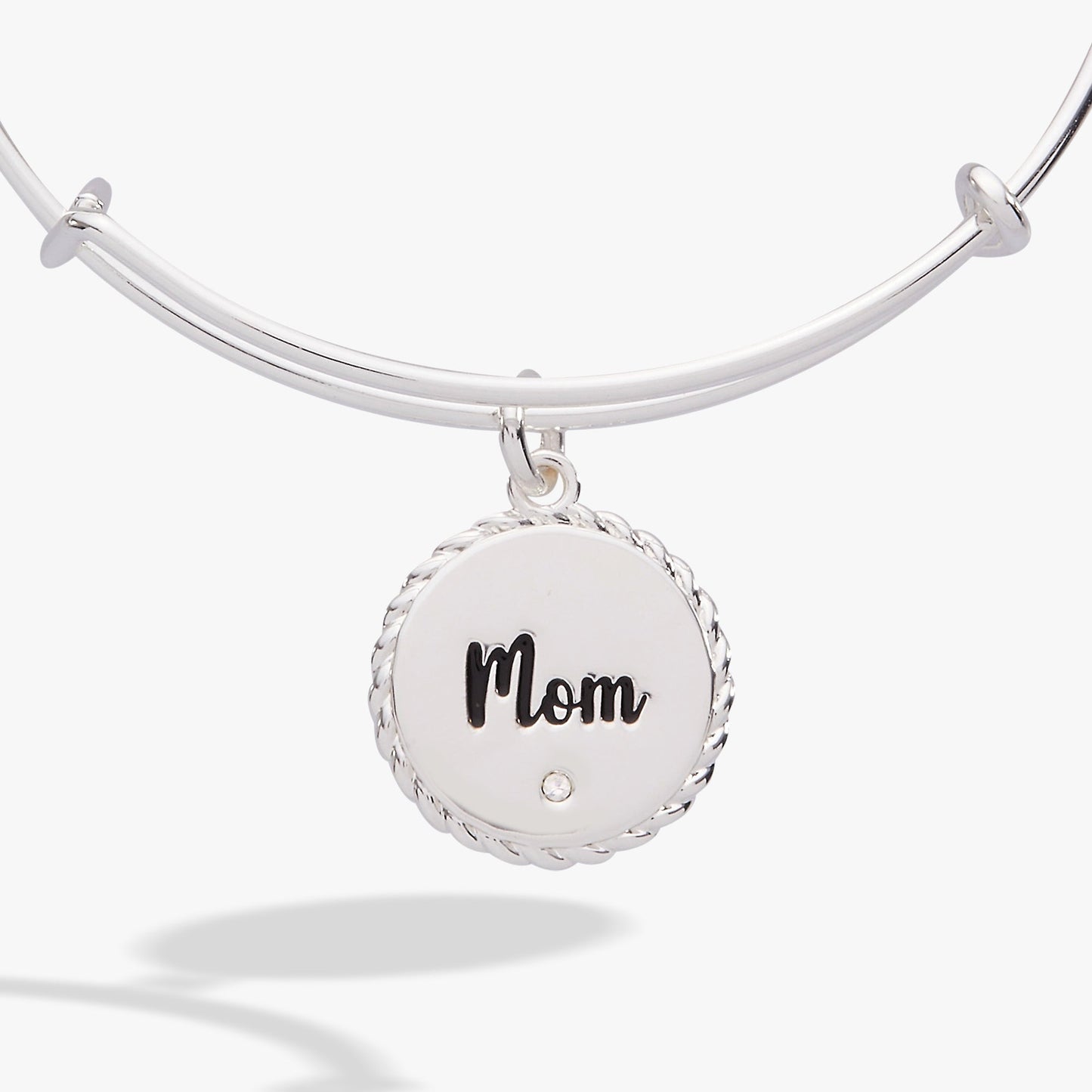 Mom 'Bonded By Love, Connected For Life' Charm Bangle