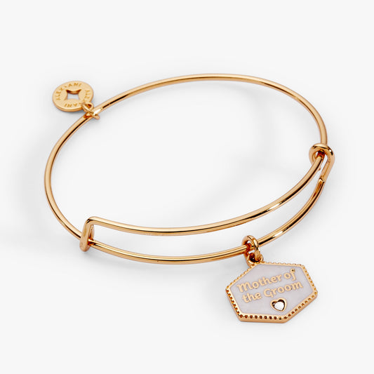 Mother of the Groom Mother of Pearl Charm Bangle