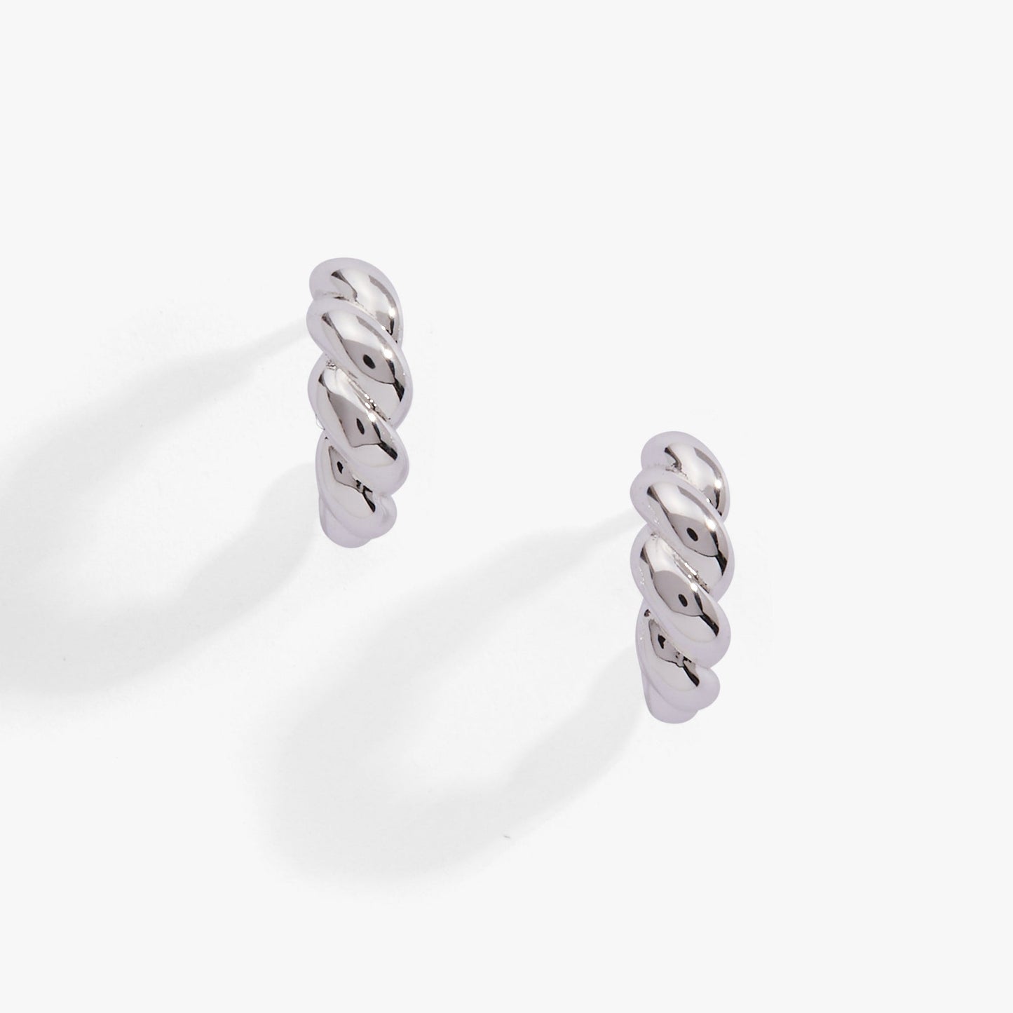 Puffy Rope Textured Huggie Hoop Earring