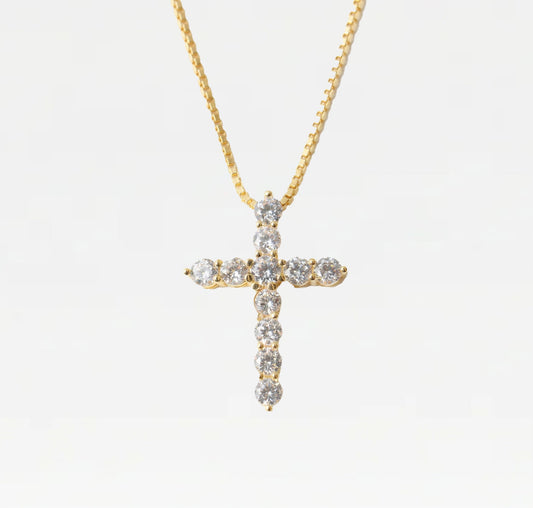 The Bella Pavé Cross Pendant