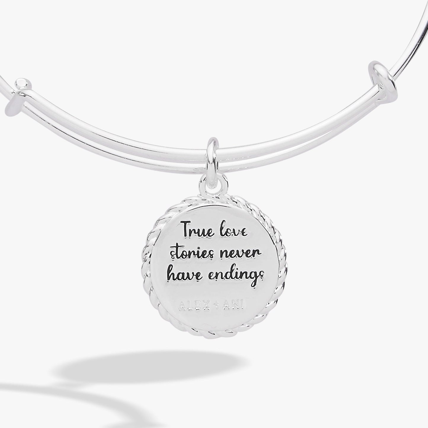 Wife 'True Love Stories Never Have Endings' Charm Bangle